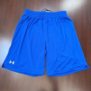 Gently worn Under Armour shorts; XL with 8-inch inseam; no pockets